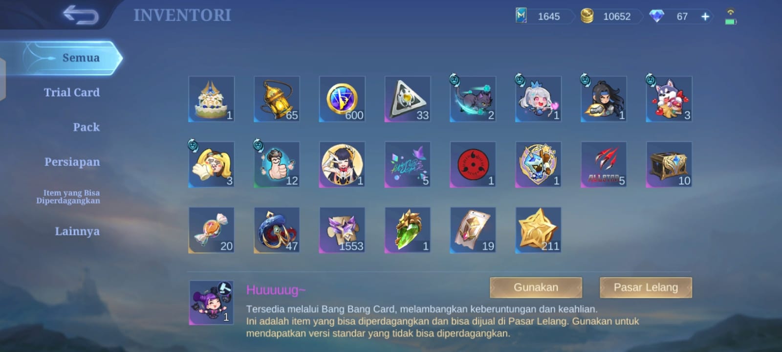 Akun Advance Server | Kakashi | Alice Collection | Martis Luckybox