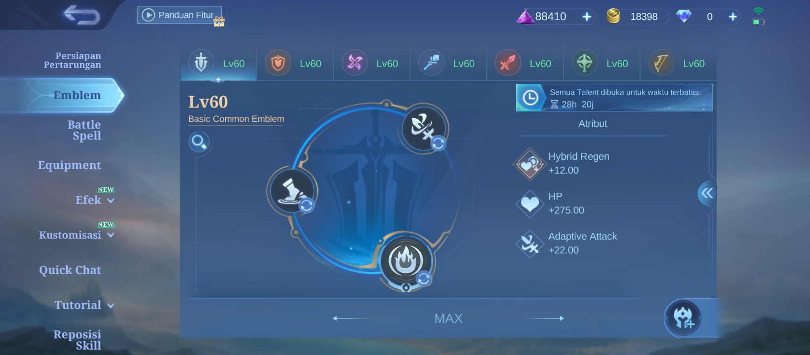 Akun Mobile Legends Rare | 185 Skin | Mythic Medal 14x | Banyak Skin Epic