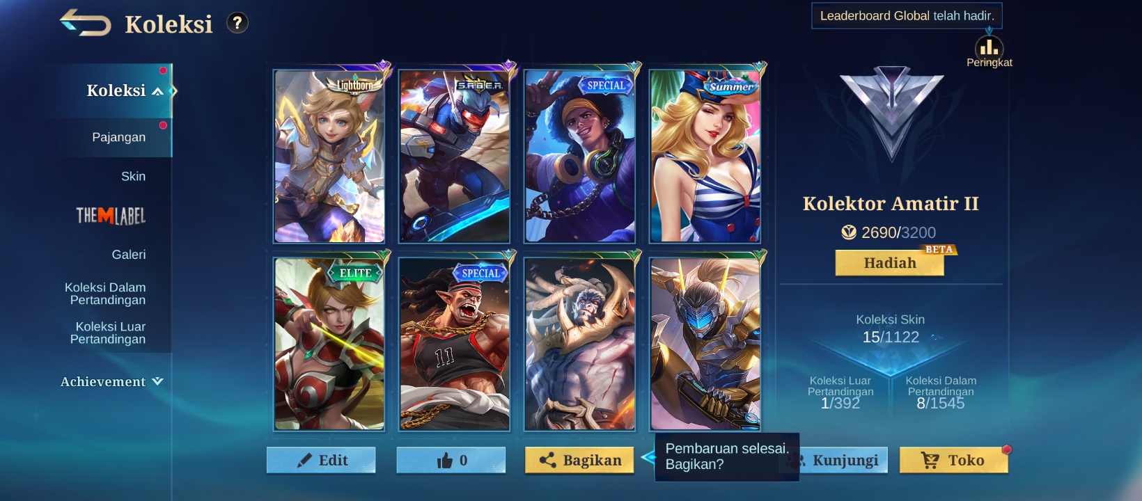 AKUN MLBB ADVANCE SERVER